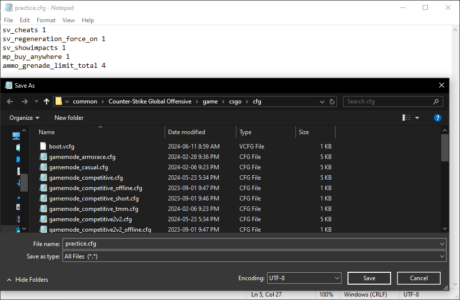 The best cs2 practice commands in 2024